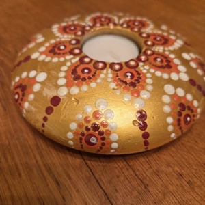 Mécsestartó, Otthon & Életmód, Gyertya, illat, aroma, Mécses és mécsestartó, Festett tárgyak, MESKA