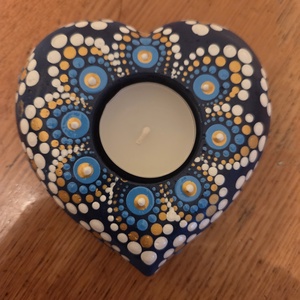 Szív alakú mécseatartó - otthon & életmód - gyertya, illat, aroma - mécses és mécsestartó - Meska.hu