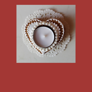 Mézeskalács mécsestartó-esküvő/keresztelő/ballagás/évzáró - otthon & életmód - gyertya, illat, aroma - mécses és mécsestartó - Meska.hu