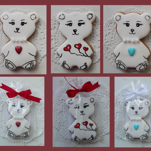 Mézeskalács -köszönőajándék szív, maci, plakett formák/esküvő/ballagás/óvoda/iskola/bölcsőde/évzáró - esküvő - emlék & ajándék - köszönőajándék - Meska.hu