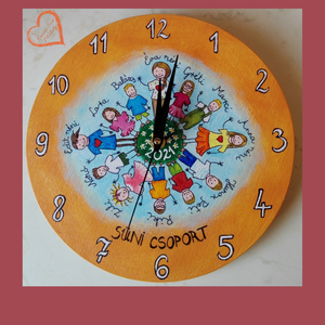 Festett óra-ballagási ajándék-óvoda/iskola/bölcsőde/búcsúztató/születésnap - esküvő - emlék & ajándék - köszönőajándék - Meska.hu