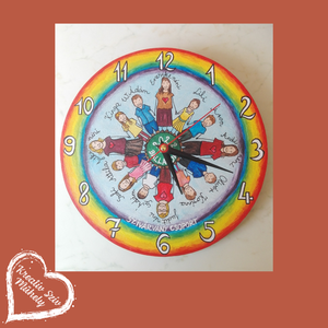 Festett óra-ballagási ajándék-óvoda/iskola/bölcsőde/búcsúztató/születésnap - esküvő - emlék & ajándék - köszönőajándék - Meska.hu