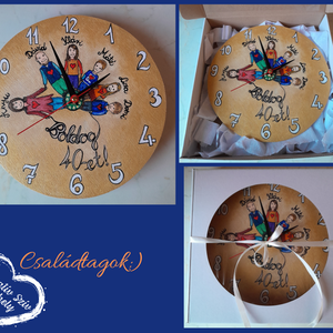 Festett óra-ballagási ajándék-óvoda/iskola/bölcsőde/búcsúztató/születésnap - esküvő - emlék & ajándék - köszönőajándék - Meska.hu