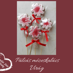 Pálcás Mézeskalács - Szív, tulipán, virág formák/köszönőajándék/esküvő/ballagás/óvoda/iskola/bölcsőde  - esküvő - emlék & ajándék - köszönőajándék - Meska.hu