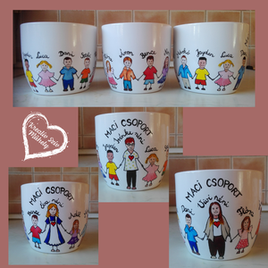 Festett kaspó/virágtartó-ballagási ajándék-ballagás óvoda/iskola/bölcsöde/évzáró/búcsúztató - otthon & életmód - dekoráció - virágdísz és tartó - cserép & kaspó - Meska.hu