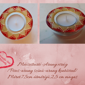 Mécsestartó-üvegfestett-teamécses-ballagás/óvoda/iskola/bölcsőde/évzáró/búcsúztató/esküvő - otthon & életmód - gyertya, illat, aroma - mécses és mécsestartó - Meska.hu