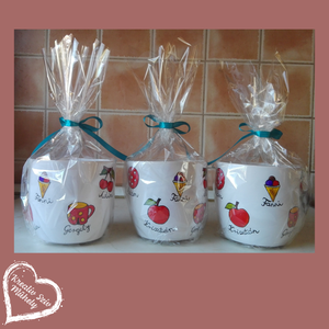 Festett kaspó/virágtartó-ballagási ajándék-ballagás óvoda/iskola/bölcsöde/évzáró/búcsúztató - otthon & életmód - dekoráció - virágdísz és tartó - cserép & kaspó - Meska.hu