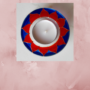 Mécsestartó-üvegfestett-teamécses-ballagás/óvoda/iskola/bölcsőde/évzáró/búcsúztató/esküvő - otthon & életmód - gyertya, illat, aroma - mécses és mécsestartó - Meska.hu