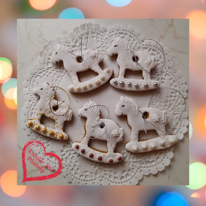 Mézeskalács -köszönőjándék/karácsonyfadísz hintaló - esküvő - emlék & ajándék - köszönőajándék - Meska.hu