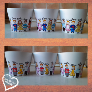 Festett kaspó/virágtartó-ballagási ajándék-ballagás óvoda/iskola/bölcsöde/évzáró/búcsúztató - otthon & életmód - dekoráció - virágdísz és tartó - cserép & kaspó - Meska.hu