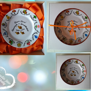 Festett tányér-ballagási ajándék-óvoda/iskola - otthon & életmód - konyhafelszerelés, tálalás - tálalás - tányér & étkészlet - Meska.hu