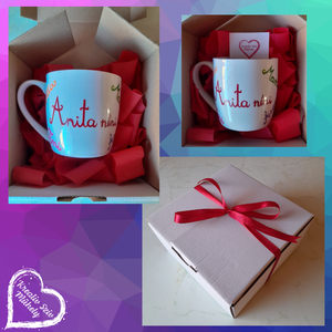 Neves bögre:)Születésnap/ballagás/évzáró/búcsúztató - otthon & életmód - papír, írószer - ajándékozás kellékei - ajándékkísérő - Meska.hu