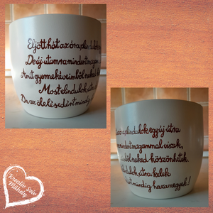 Kaspó esküvőre, szülő ajándék/anyáknapja/apáknapja/esküvő/köszönetnyilvánító ajándék - otthon & életmód - dekoráció - asztal és polc dekoráció - dekorációs tál, tartó - Meska.hu