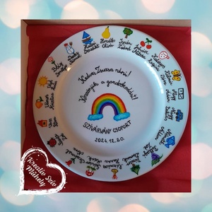 Festett tányér-ballagási ajándék-óvoda/iskola/bölcsöde/búcsúztató/évzáró - otthon & életmód - konyhafelszerelés, tálalás - tálalás - tányér & étkészlet - Meska.hu