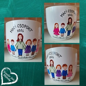 Festett kaspó/virágtartó-ballagási ajándék-ballagás óvoda/iskola/bölcsöde/évzáró/búcsúztató - otthon & életmód - dekoráció - virágdísz és tartó - cserép & kaspó - Meska.hu