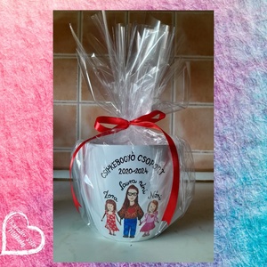 Festett kaspó/virágtartó-ballagási ajándék-ballagás óvoda/iskola/bölcsöde/évzáró/búcsúztató, Otthon & Életmód, Dekoráció, Virágdísz és tartó, Cserép & Kaspó, Üvegművészet, Festészet, MESKA