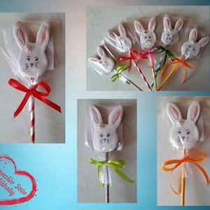 Pálcás Mézeskalács - nyuszifej forma/húsvét, Élelmiszer, Gourmet ajándékcsomag, Mézeskalácssütés, MESKA