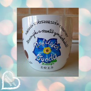 Festett kaspó/virágtartó-ballagási ajándék-ballagás óvoda/iskola/bölcsöde/évzáró/búcsúztató - Meska.hu