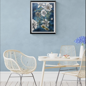 Midnight Garden Blooms - művészet - festmény - akril - Meska.hu