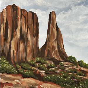 Red Desert Guardians, Művészet, Festmény, Akril, Festészet, Festett tárgyak, MESKA