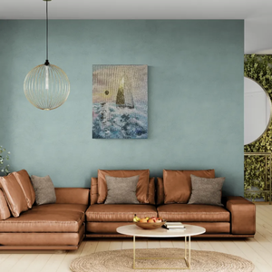 Golden silence - művészet - festmény - akril - Meska.hu