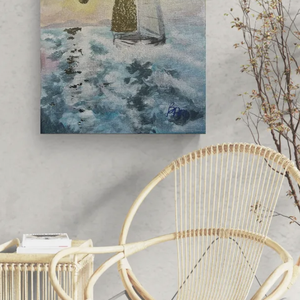 Golden silence - művészet - festmény - akril - Meska.hu