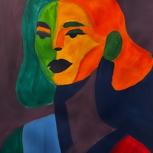 Belső arcok, Művészet, Festmény, Akril, Festészet, Festett tárgyak, MESKA