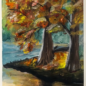 Őszi tükröződés - Meska.hu