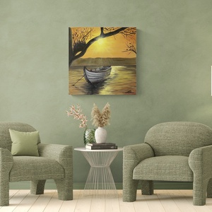 Csendes rév - művészet - festmény - akril - Meska.hu