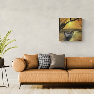 Csendes rév - művészet - festmény - akril - Meska.hu