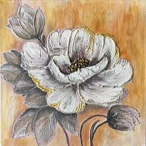 Arany érintés � 3D- textúra, arannyal, gyöngyház fehérrel - művészet - festmény - akril - Meska.hu