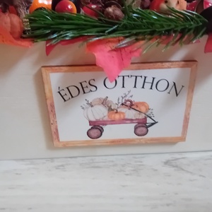Őszi erdei állatos dekoráció - otthon & életmód - dekoráció - asztal és polc dekoráció - asztaldísz - Meska.hu