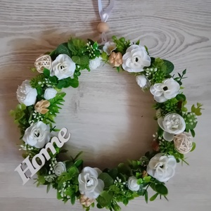 Elegáns fehér fűzkopogtató - otthon & életmód - dekoráció - ajtó- és ablak dekoráció - ablakmatrica - Meska.hu