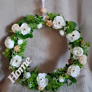 Elegáns fehér fűzkopogtató - otthon & életmód - dekoráció - ajtó- és ablak dekoráció - ablakmatrica - Meska.hu