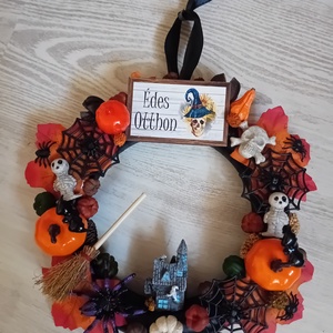 Halloweeni ajtó kopogtató - otthon & életmód - dekoráció - ajtó- és ablak dekoráció - ajtódísz & kopogtató - Meska.hu