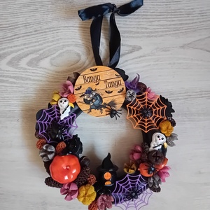 Halloweeni ajtó kopogtató - otthon & életmód - dekoráció - ajtó- és ablak dekoráció - ajtódísz & kopogtató - Meska.hu