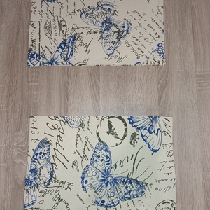 2 személyes pillangós tányéralátét - Meska.hu