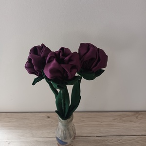 Lila textil rózsák - otthon & életmód - dekoráció - dísztárgy - Meska.hu