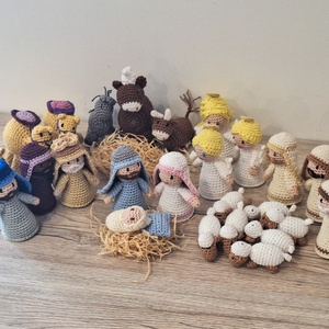 Amigurumi betlehemi figurák - Meska.hu