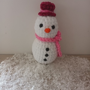 Amigurumi hóember (hólány), Játék & Sport, Plüssállat & Játékfigura, Más figura, Horgolás, MESKA