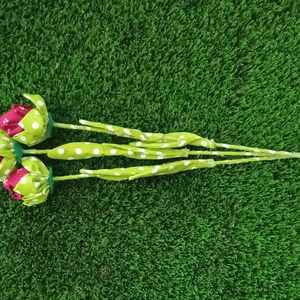 Bordó mintás textil rózsa - otthon & életmód - dekoráció - dísztárgy - Meska.hu