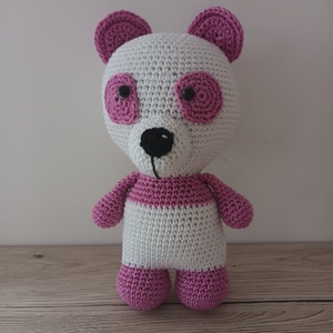 Amigurumi Panda Róza, Játék & Sport, Plüssállat & Játékfigura, Más figura, Horgolás, MESKA