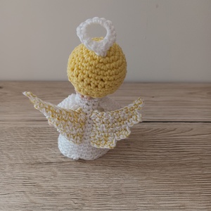 Amigurumi angyal - karácsony - karácsonyi lakásdekoráció - karácsonyi lakásdíszek - Meska.hu