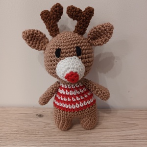 Amigurumi rénszarvas, Játék & Sport, Plüssállat & Játékfigura, Más figura, Horgolás, MESKA