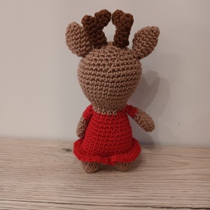 Amigurumi rénszarvaslány - játék & sport - plüssállat & játékfigura - más figura - Meska.hu