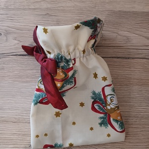 Karácsonyi ajándékzsák, Mikulászsák - karácsony - mikulás - mikulás zsák - Meska.hu