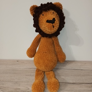 Leó, amigurumi plüss oroszlán, Játék & Sport, Plüssállat & Játékfigura, Más figura, Horgolás, MESKA