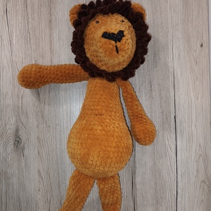 Leó, amigurumi plüss oroszlán - játék & sport - plüssállat & játékfigura - más figura - Meska.hu