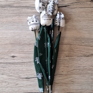 Kotta mintás textil tulipán - otthon & életmód - dekoráció - dísztárgy - Meska.hu