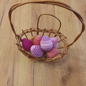 Horgolt húsvéti tojások - otthon & életmód - dekoráció - dísztárgy - Meska.hu